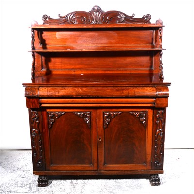 Lot 398 - William IV mahogany chiffonier, possibly Scottish