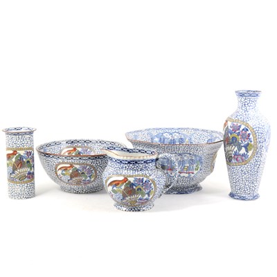 Lot 90 - A collection of Adams earthenware, Old Chinese pattern, ...