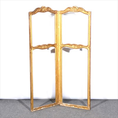 Lot 540 - A French style gilt gesso single-fold screen