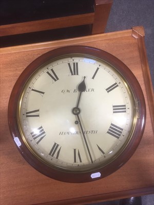 Lot 578 - A Victorian mahogany wall clock