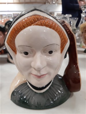Lot 83 - A collection of Royal Doulton character jugs, including Henry VIII, ...