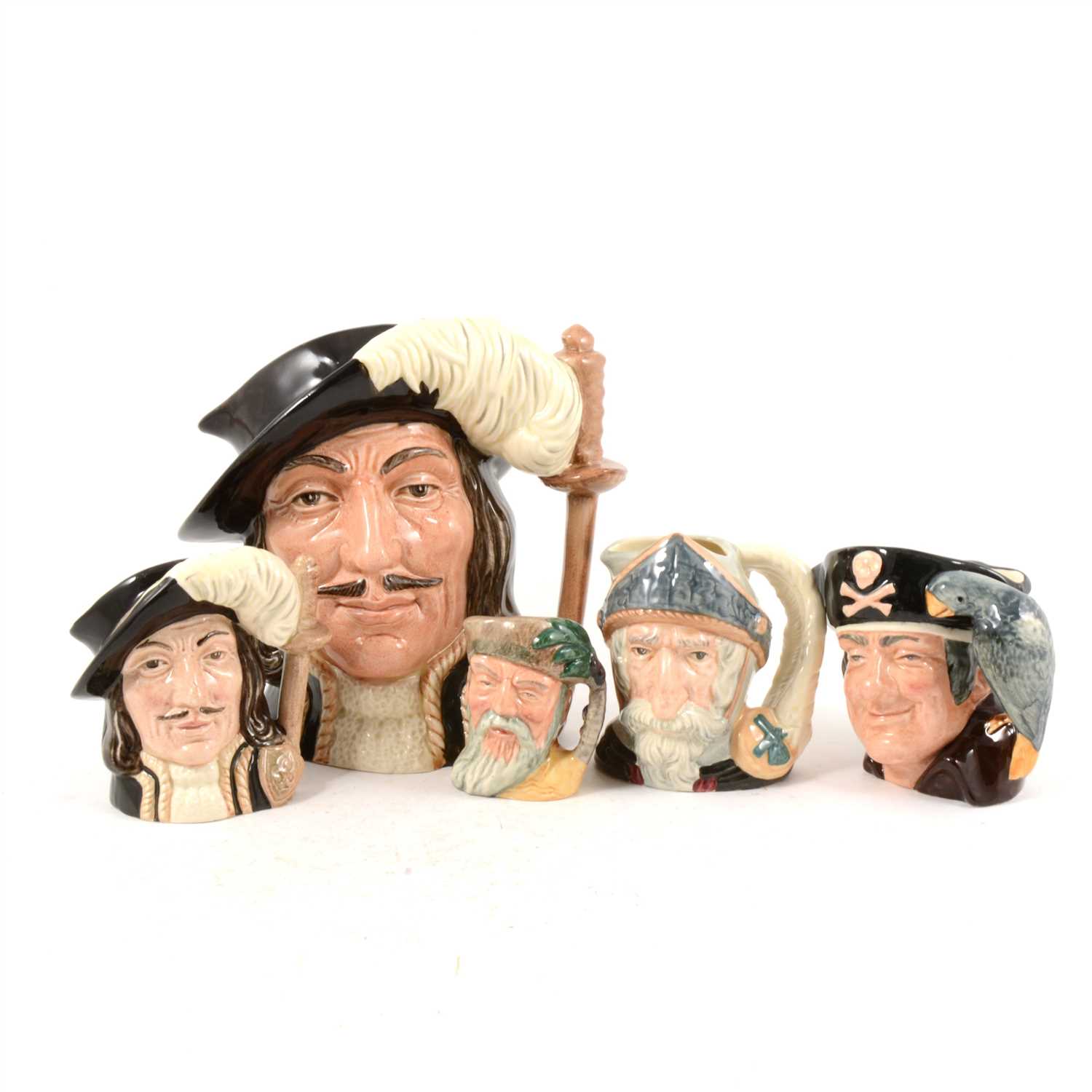 Lot 84 - A collection of Royal Doulton character jugs, ...