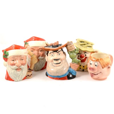 Lot 109 - A Collection of Royal Doulton character jugs, including Desperate Dan, 22cm