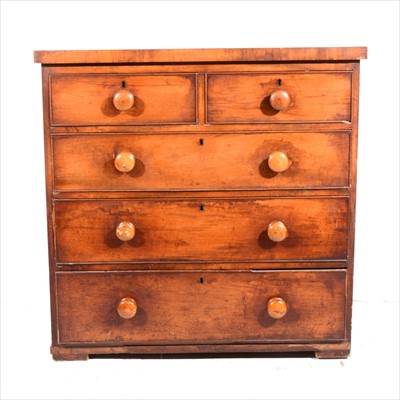 Lot 296 - A Victorian mahogany chest of drawers