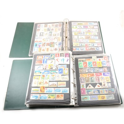 Lot 125 - Ten large ringbinder folders of worldwide stamps.
