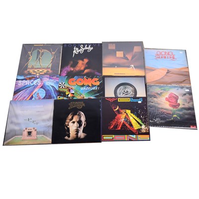 Lot 660 - Eleven vinyl LP music records; mostly Progressive Rock and Rock music, including Gong