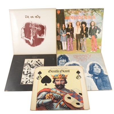 Lot 663 - Five vinyl music LP records; Progressive Rock and Progressive Folk music