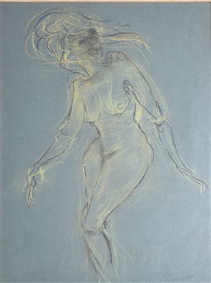 Lot 526 - T A Pegg, Movement in pastel, ...