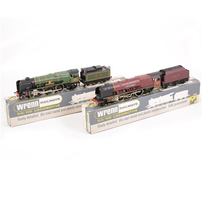 Lot 16 - Two Wrenn OO gauge model railway locomotives; no.2226 "City of London" W2236  'Dorchester'., both boxed
