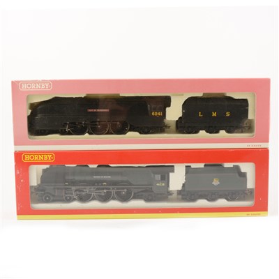 Lot 33 - Two Hornby OO gauge model railway locomotives, including 'City of Edinburgh and 'Duchess of Rutland'