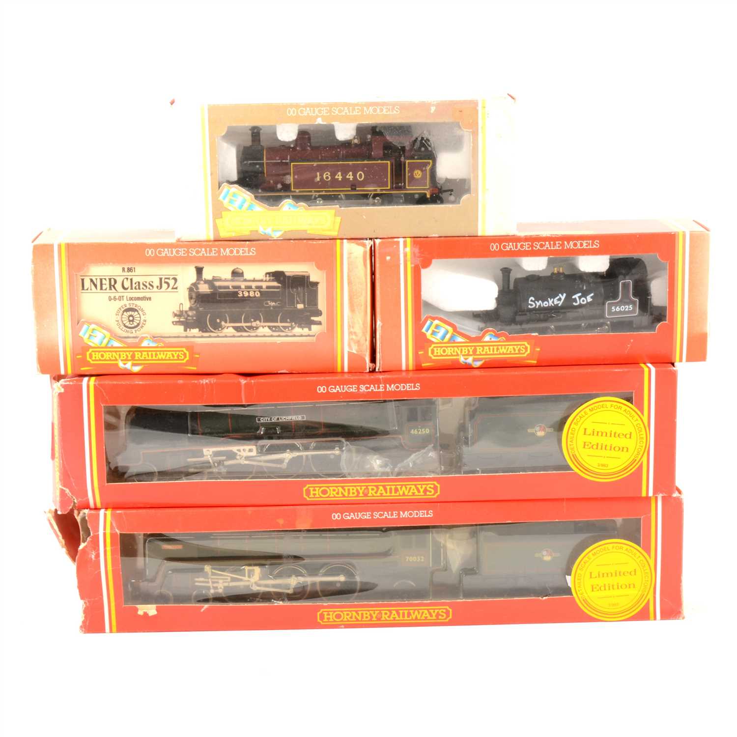 Lot 51 - Five Hornby OO gauge model railway locomotives, including 'Tennyson'