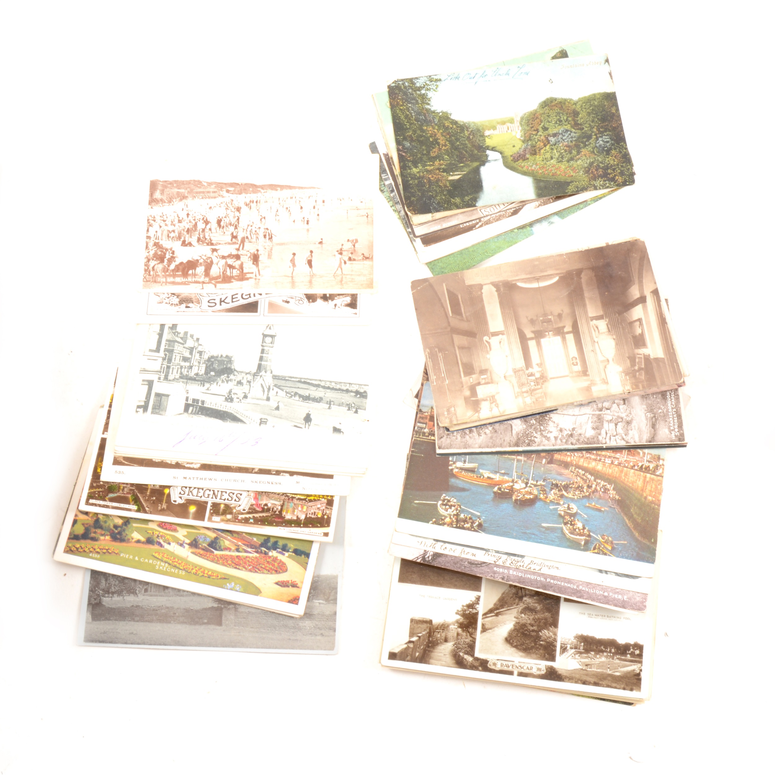 Lot 65 A large collection of postcards,
