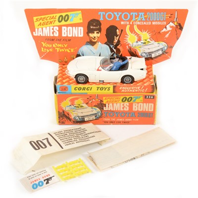 Lot 247 - Corgi Toys; no.336 James Bond Toyota 2000GT model, boxed.