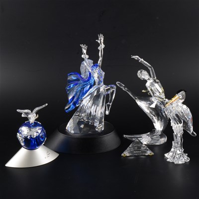 Lot 83 - Swarovski - Four crystal sculptures.