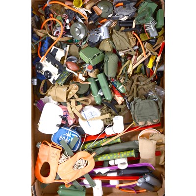Lot 154 - Large quantity of Action Man clothing and accessories, and four figures.