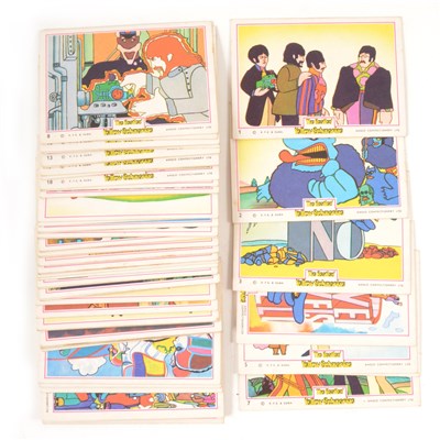 Lot 633 - The Beatles Yellow Submarine trading gum cards; a full set of 66 Anglo Confectionery LTD cards