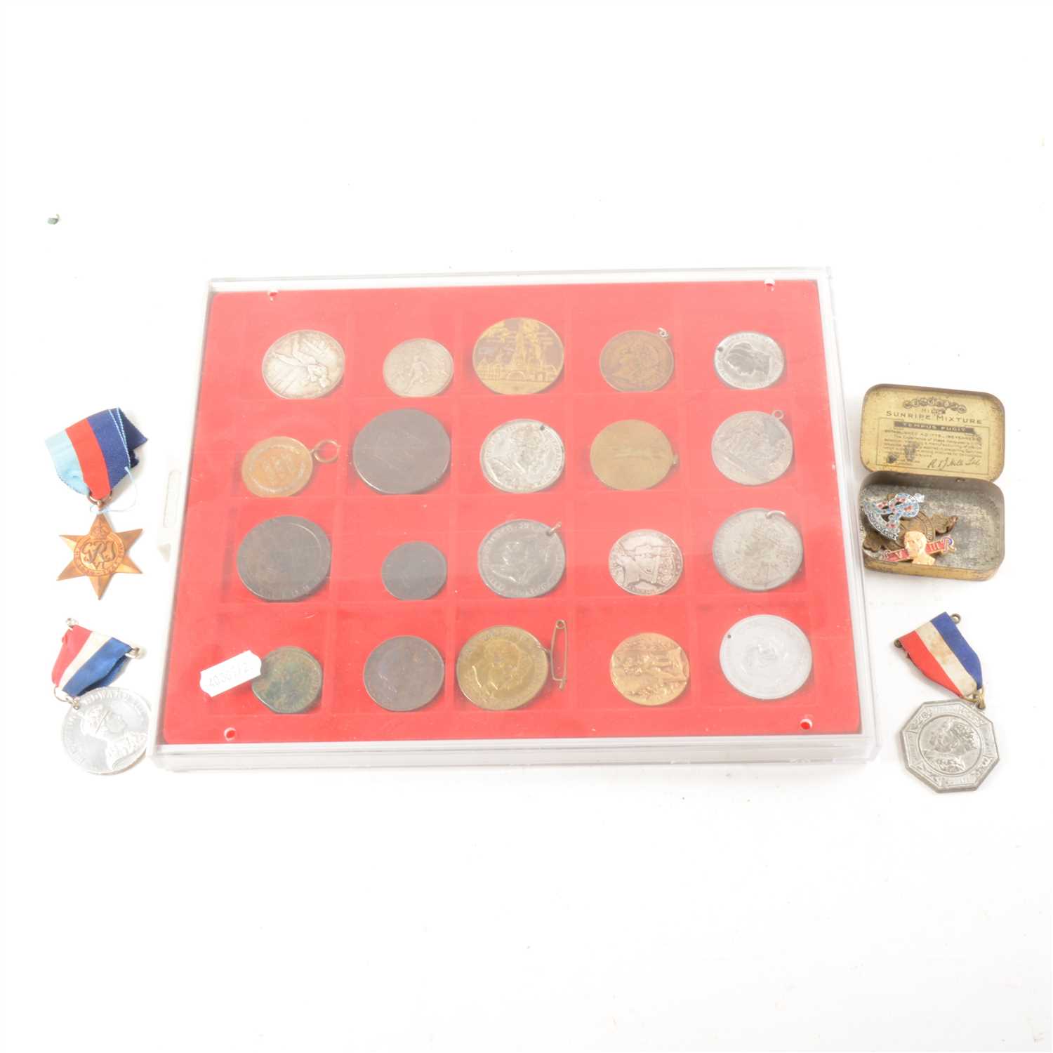 Lot 72 - A group of four World War Two medals, ...