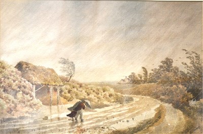 Lot 314 - A Bowers, The Storm, watercolour