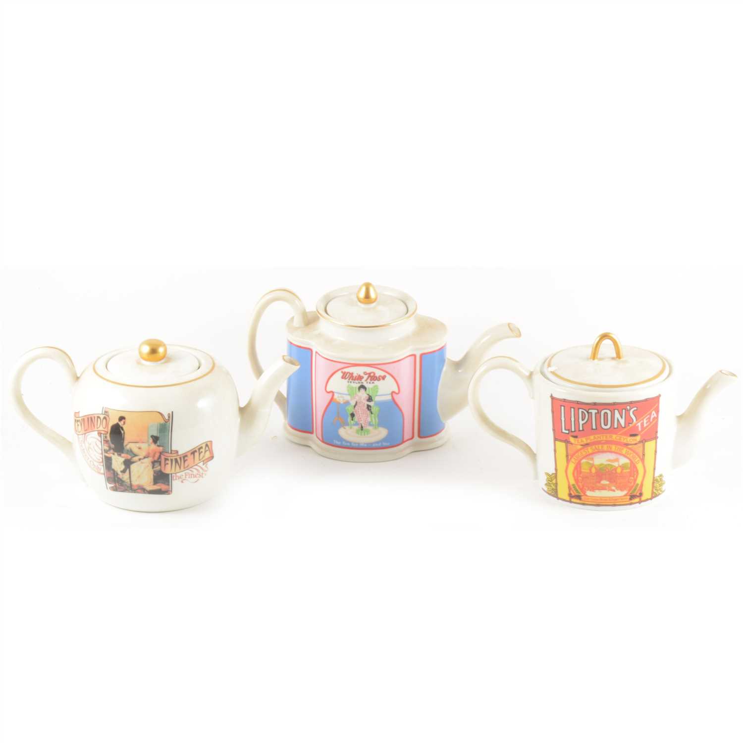 Lot 77 Set of ten Collectors' teapots, The Great Tea