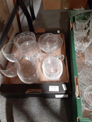 Lot 76 - Part suite of Waterford Crystal 'Colleen' pattern tableware, and other table crystal.