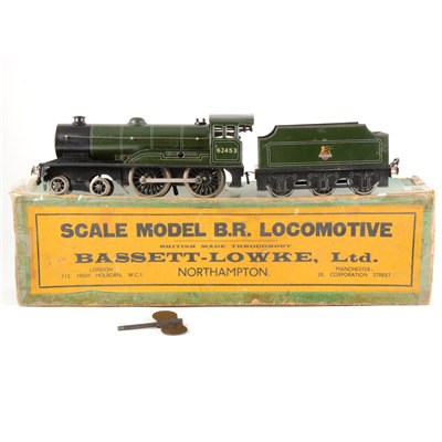 Lot 1 - Bassett-Lowke O gauge locomotive and tender, "Prince Charles", boxed with key.