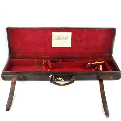 Lot 247 - Purdey leather gun case, 83cm.