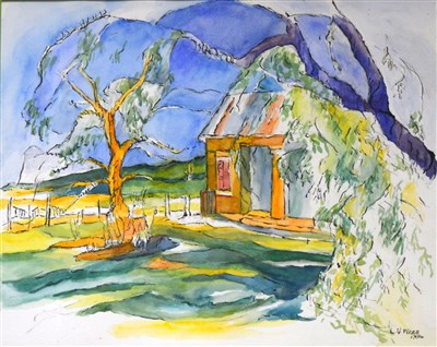 Lot 322 - Lovoni Webb, Dalwood Dreaming, watercolour.