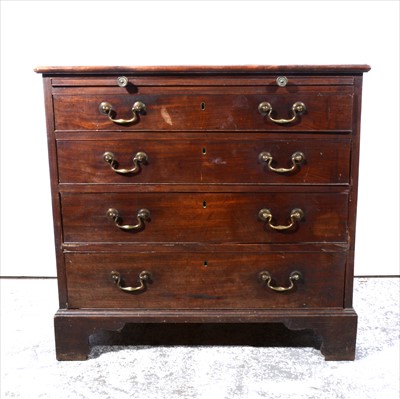 Lot 459 - Chest of drawers, with brushing slide, four...