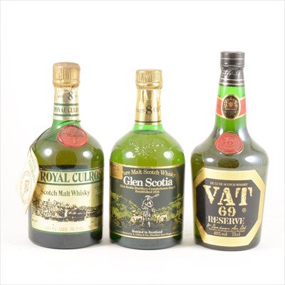 Lot 591 - Three bottles of Scotch whisky, late 1970s/ 80s bottling.