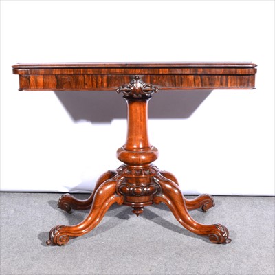 Lot 863 - William IV rosewood card table