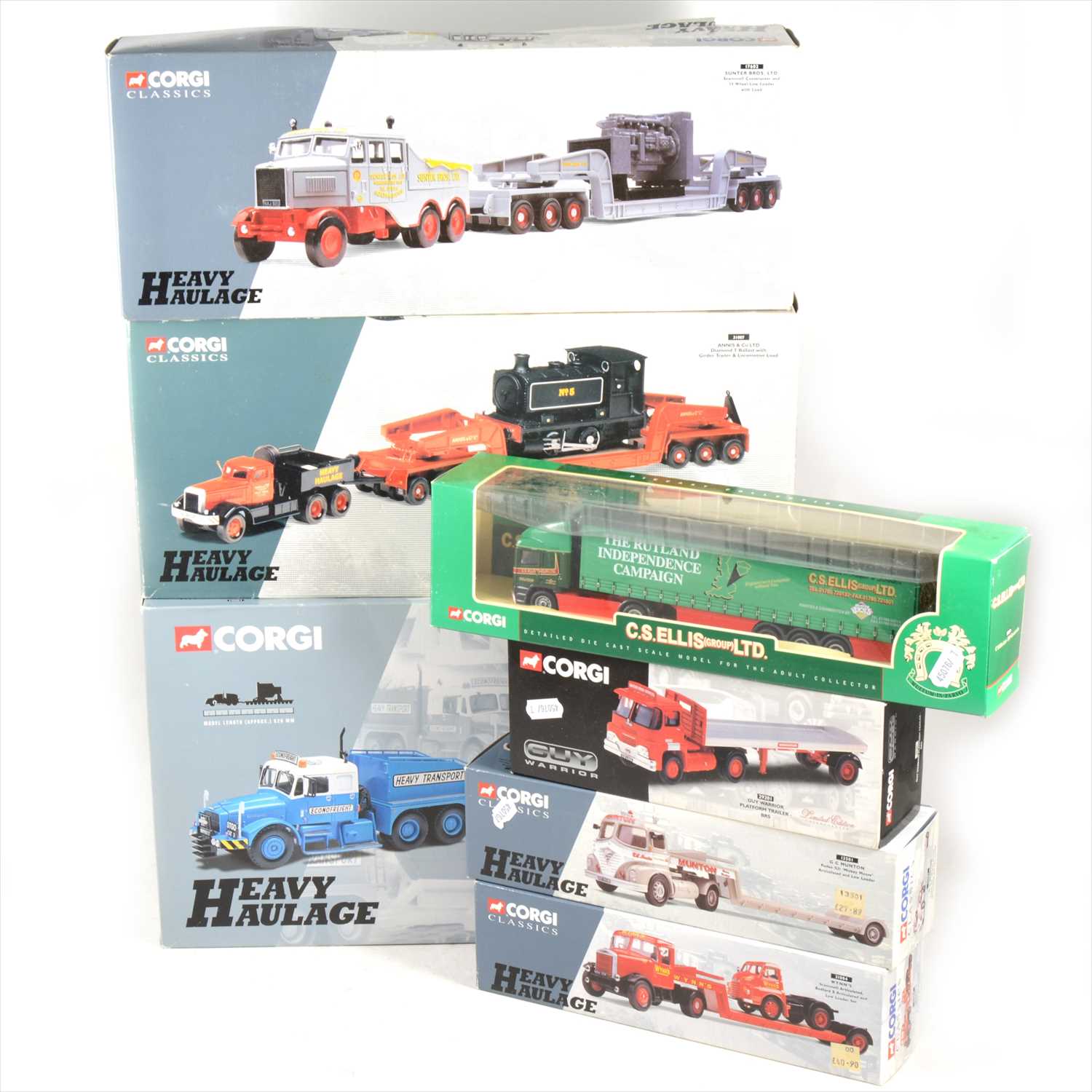 Lot 221 - Corgi Classic and Heavy Haulage die-cast models, all boxed.