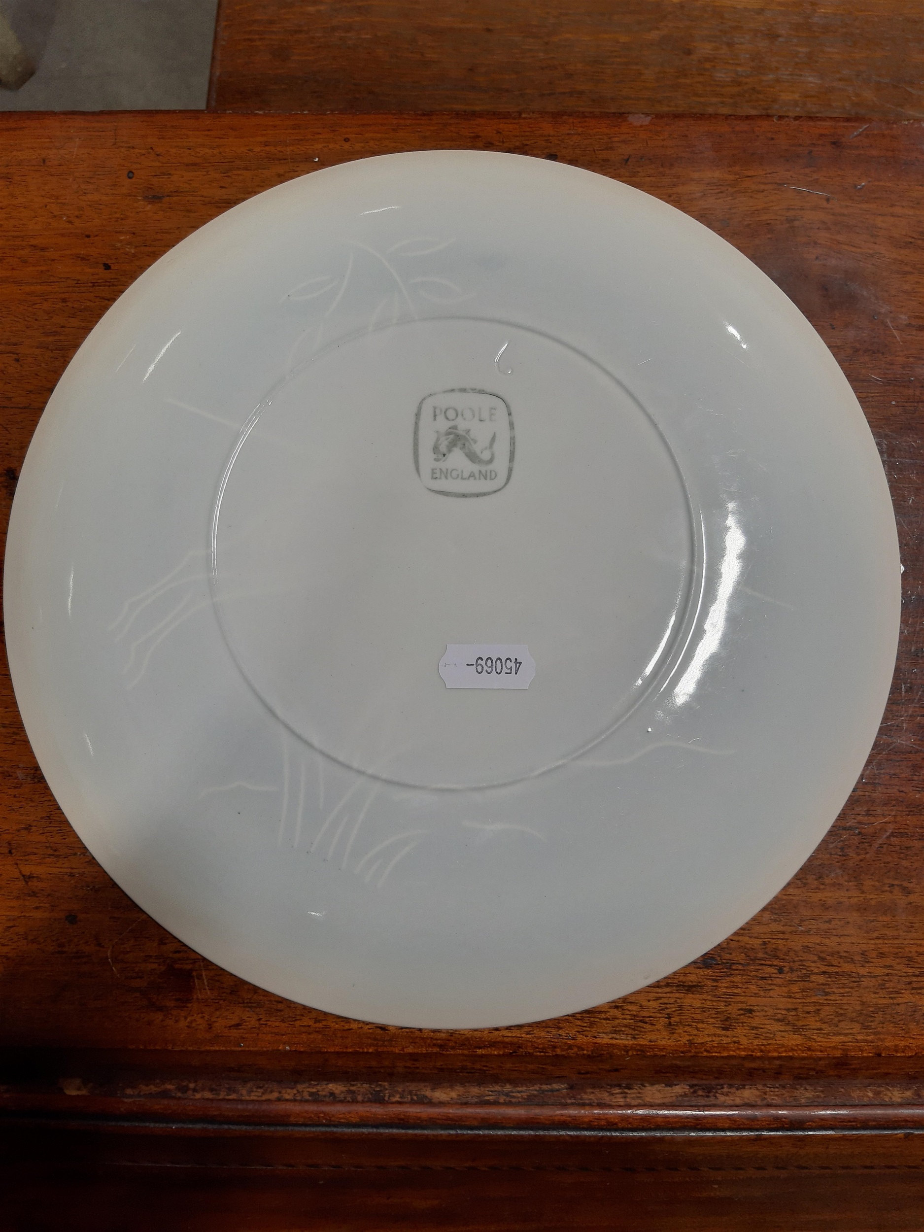 Lot 75 Poole Pottery tea set, hors d'oeuvres dish,