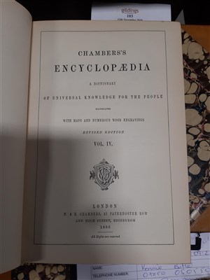 Lot 103 - Chambers Encyclopaedia, 10 vols.