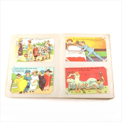 Lot 131 - A private collection of over 100 comic postcards from the early 20th century, including Donald McGill.