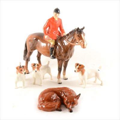 Lot 6 - A Beswick Equestrian model of a Huntsman, ...