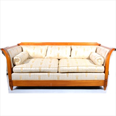 Lot 410 - A pair of Empire style sofas