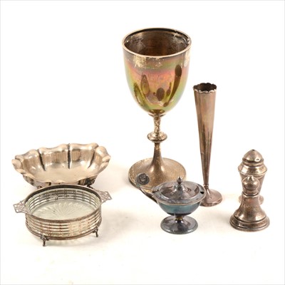 Lot 424 - A silver goblet, Nathan & Hayes, Birmingham 1911, ..