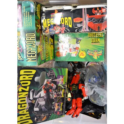 Lot 181 - Power Rangers by BanDai, Marcchan and others; a good quantity including Megazord Deluxe set