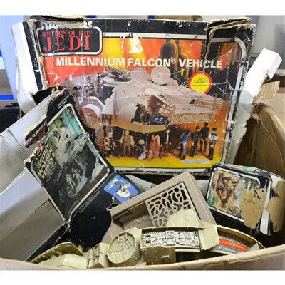 Lot 204 - Star Wars; a large quantity of loose and some boxed models and vehicles