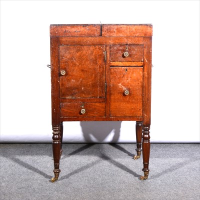 Lot 523 - A George III mahogany washstand, ...