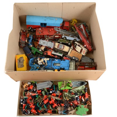 Lot 222 - Dinky, Corgi die-cast models, and toy soldiers