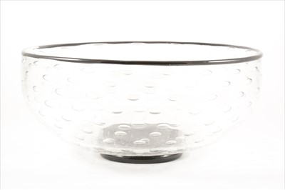Lot 182 - A large glass bowl, by Stefano Toso, Murano.
