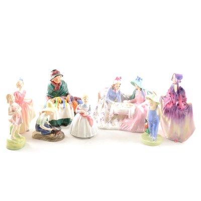 Lot 3 - A small collection of Royal Doulton figures, ...