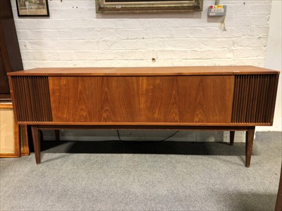 Lot 657 - Dynatron teak radiogram