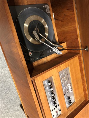 Lot 657 - Dynatron teak radiogram