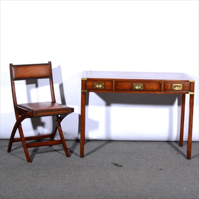 Lot 551 - A contemporary campaign style writing table