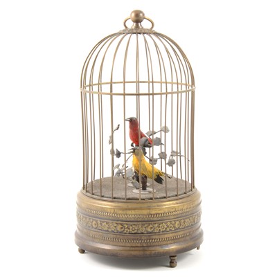 Lot 335 - A French style 'Singing Birds' musical automaton, 20th century