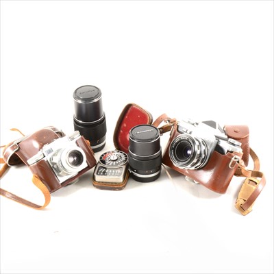 Lot 228 - Vintage 35mm cameras, Edixa Mat Refelx Mod.B,  ...