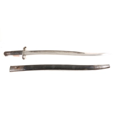 Lot 223 - Enfield 1856 Pattern bayonet, with scabbard