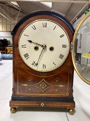 Lot 397 - A Regency mahogany bracket clock